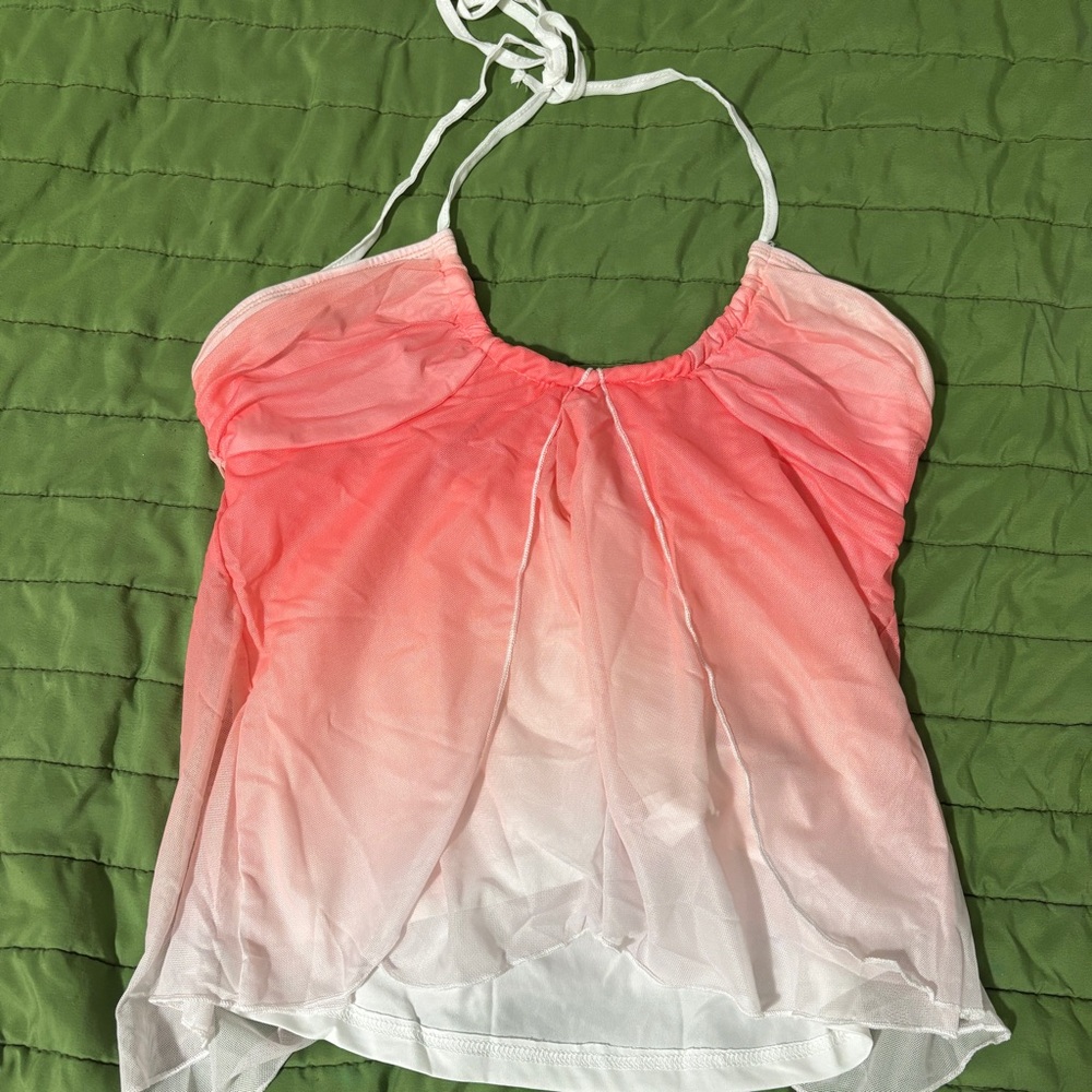 Tie Dye Flowy Halter Top